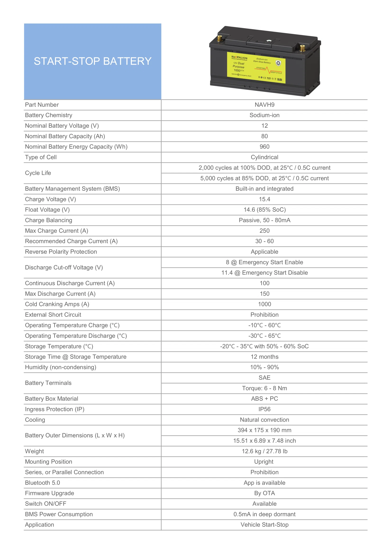 Sodium-ion starter battery NAVH9 1000CCA.webp